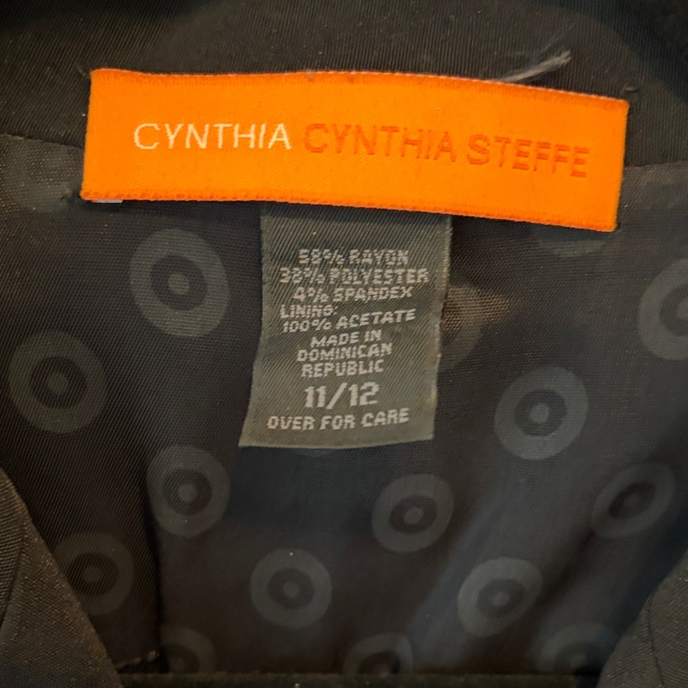 Cynthia Steffe Black Patterned Jacket - image 2